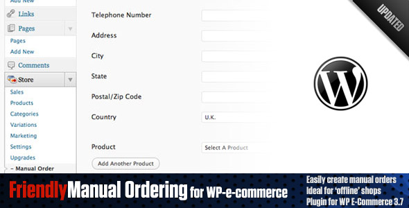 Friendly Manual Order Processing for WP E-Commerce