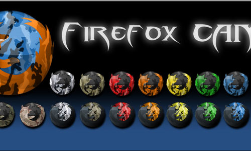 Camo Firefox Icons by kingrabbit